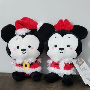 Disney Festive Mickey & Minnie Plush  - Hallmark